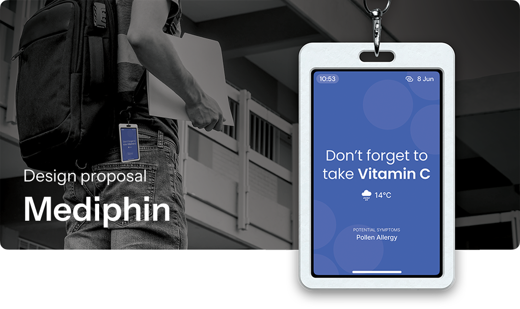 Mediphin design proposal mockup